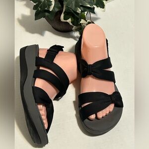 Black Strappy Women's Sandals
